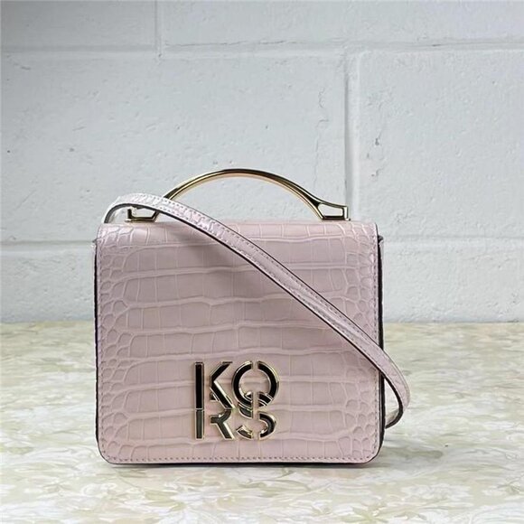Michael Kors Small Convertible Crossbody Flap Shoulder Bag (powder blush) Croc-E - Picture 15 of 15